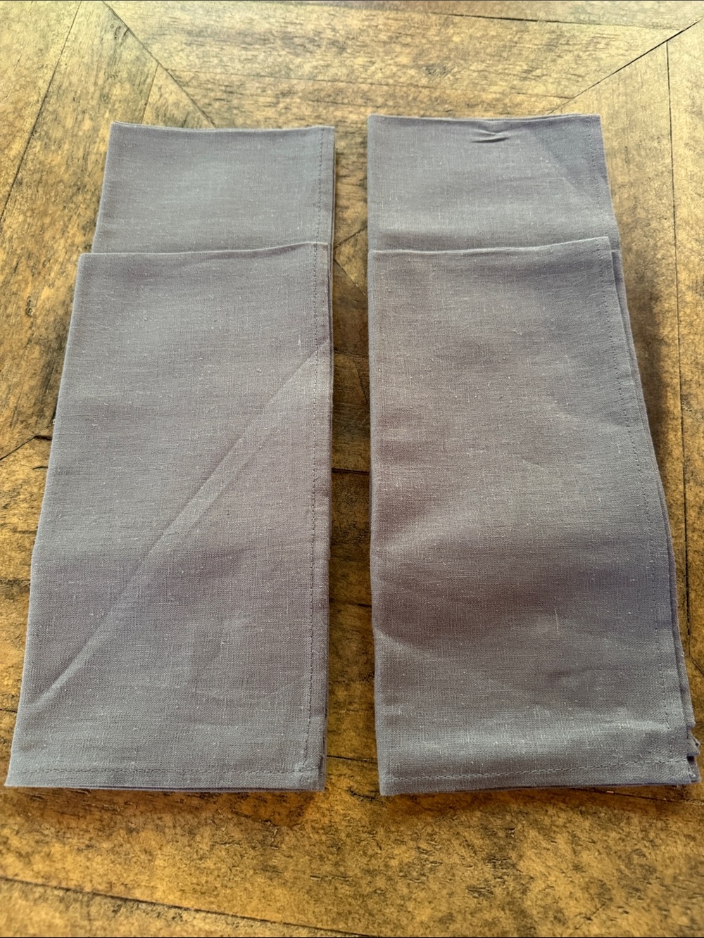 Napkins cloth set of 4.  Slate Blue.  20"x20". NWOT